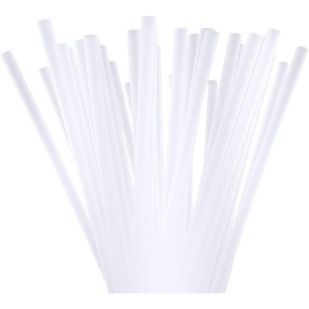 unwrapped  7.75 Inches Clear Plastic Drinking Straws 500 Pack